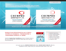 Tablet Screenshot of chemproindia.com